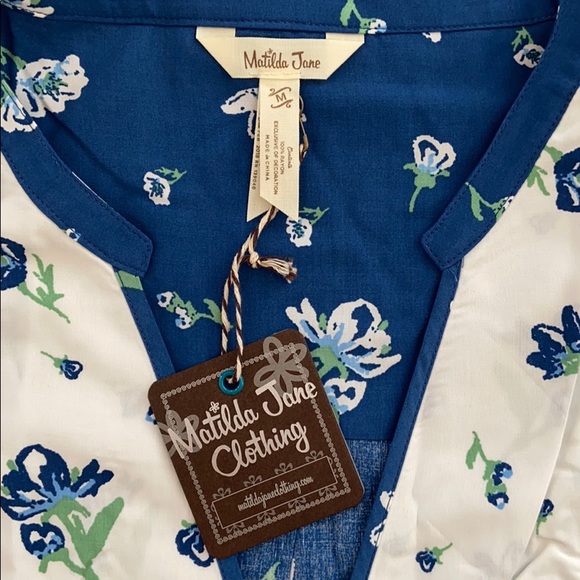 Matilda Jane Blue floral print women’s dress - Picture 4 of 8